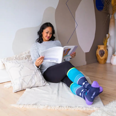 Blue Stars Cotton Energy Socks