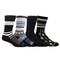 4-Pack Diabetic Socks - Black Color Bundle
