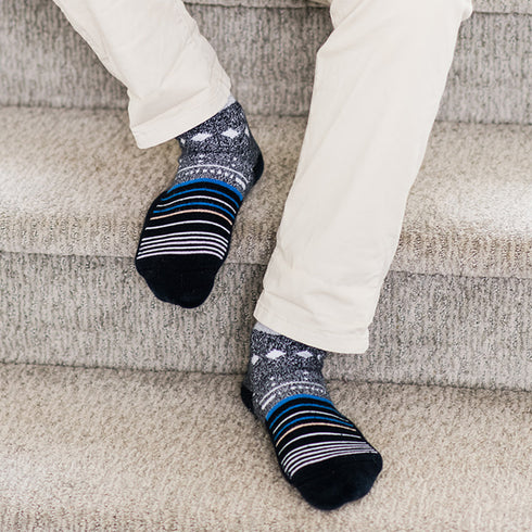 Diabetic Socks - Black Stars