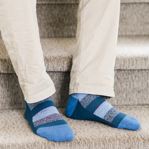 Diabetic Socks - Dusk Blue Stripes