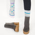Diabetic Socks - Grey Polka Dot 4PCK003