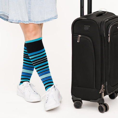 Stripe Cotton Blue Energy Socks