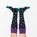Polka Dot Multi Color Cotton Energy Socks