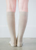 Solid Beige Socks - Women's Medical