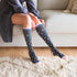Polka Dot Grey Cotton Energy Socks