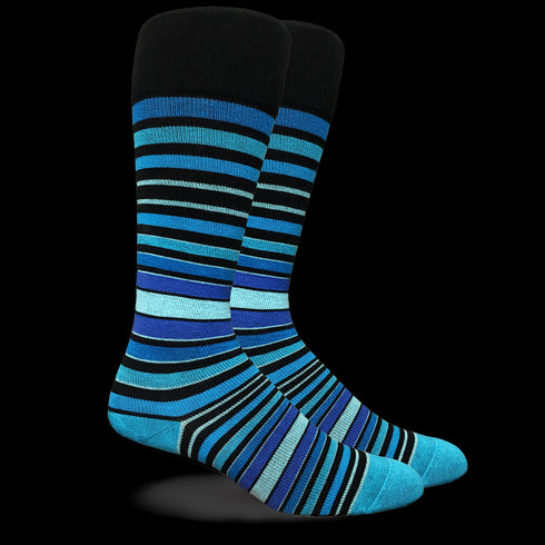 Stripe Cotton Blue Energy Socks