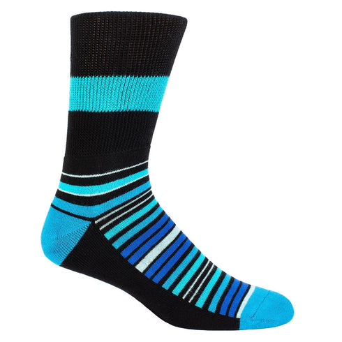 Diabetic Socks - Blue Stripes