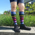 Stripe Cotton Black Multi Energy Socks
