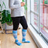 Dusk Blue Stripes Cotton Energy Socks