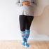 Dusk Blue Stripes Cotton Energy Socks