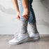 Space Dyed Cotton Grey/White Energy Socks
