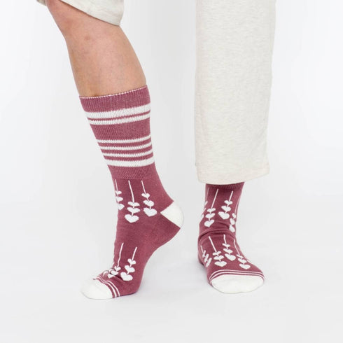 Diabetic Socks - Rose Hearts