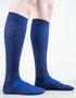 Solid Navy Cotton Socks - Men's Medical