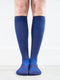 Solid Navy Cotton Socks - Men's Medical