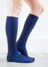 Solid Navy Cotton Socks - Women's Medical