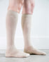 Solid Beige Socks - Men's Medical
