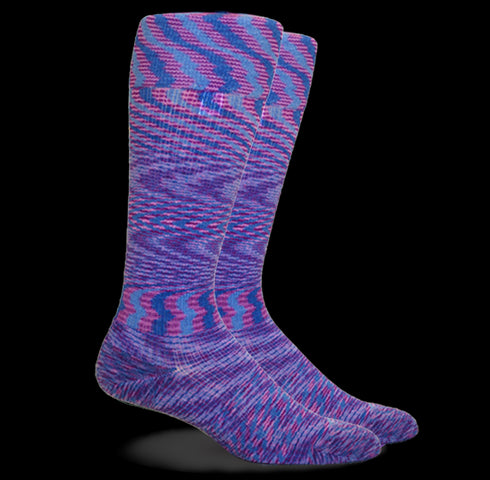 Space Dyed Cotton Purple/Blue Energy Socks