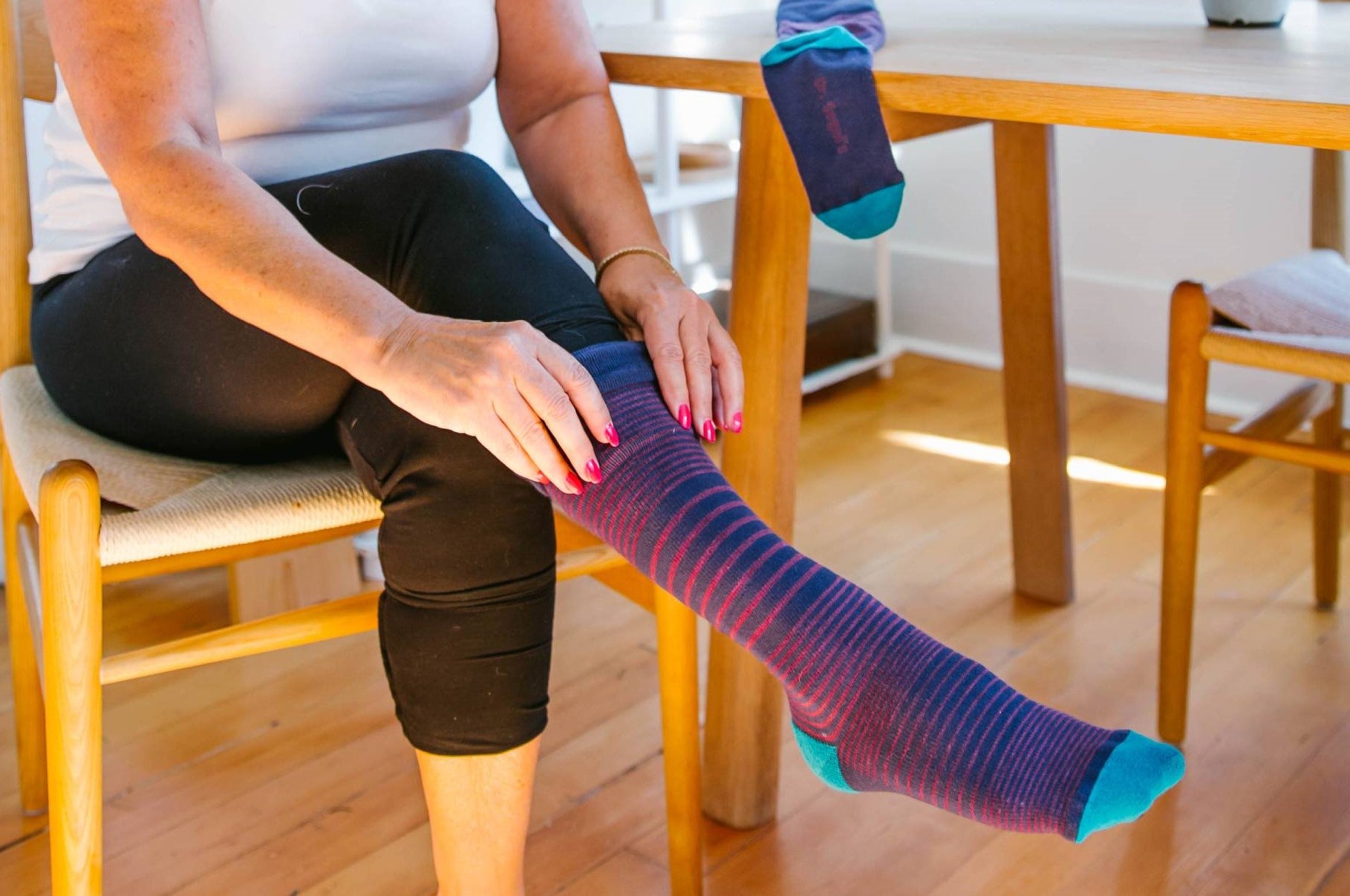 Footed compression discount tights
