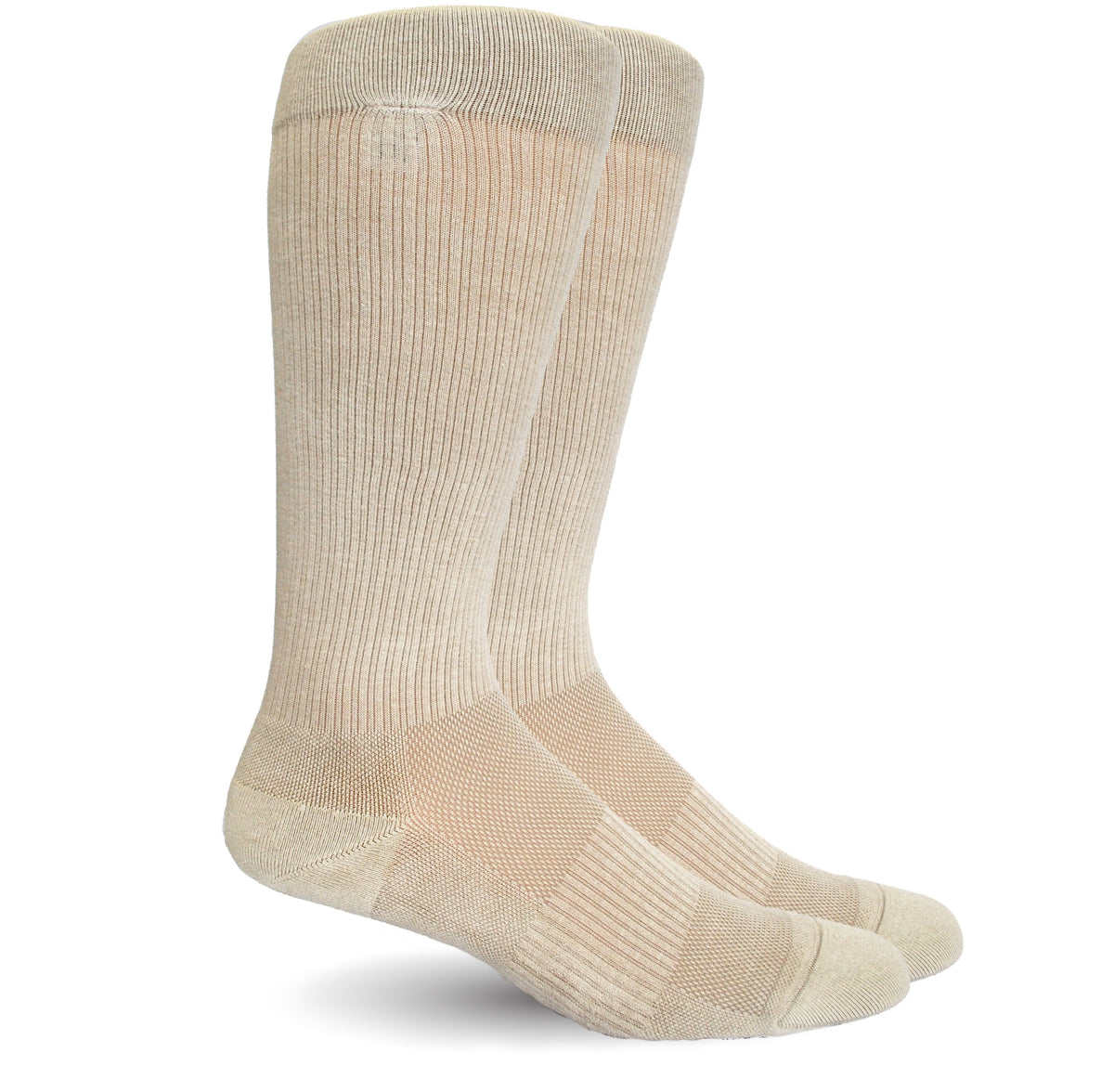 Solid Beige Socks Men's Medical Dr. Segal's