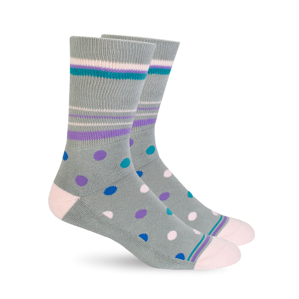 Dr. Segal's Diabetic Socks Grey Polka Dot
